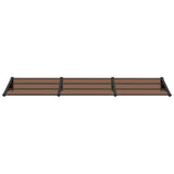 Vidaxl deurluifel 297,5x90 cm polycarbonaat zwart - afbeelding 3