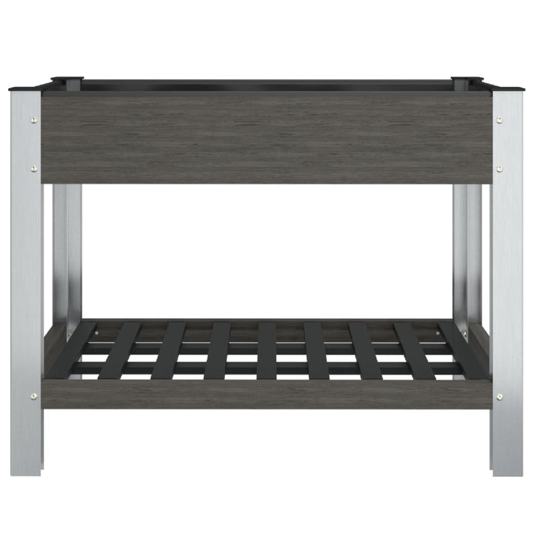 Vidaxl plantenbak verhoogd met schap 100x50x75 cm hkc