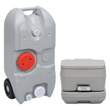 VidaXL Campingtoilet en watertankset draagbaar - afbeelding 1