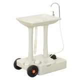 VidaXL Kampeerwasbak en watertankset draagbaar - afbeelding 2