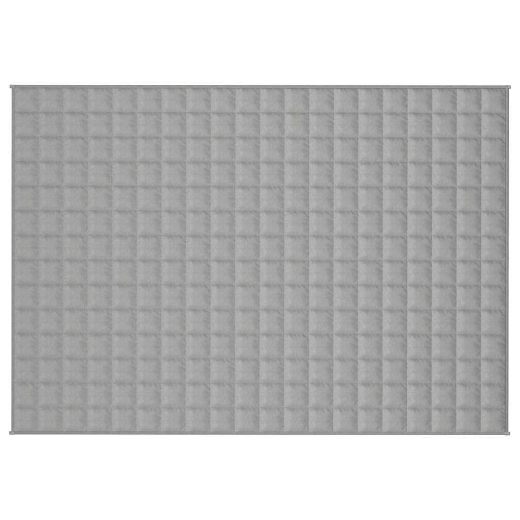 Vidaxl verzwaringsdeken 140x200 cm 10 kg stof grijs