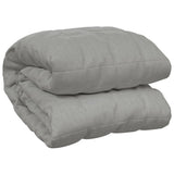 Vidaxl verzwaringsdeken 200x230 cm 9 kg stof grijs - afbeelding 2
