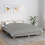 Vidaxl verzwaringsdeken 200x230 cm 9 kg stof grijs - afbeelding 1