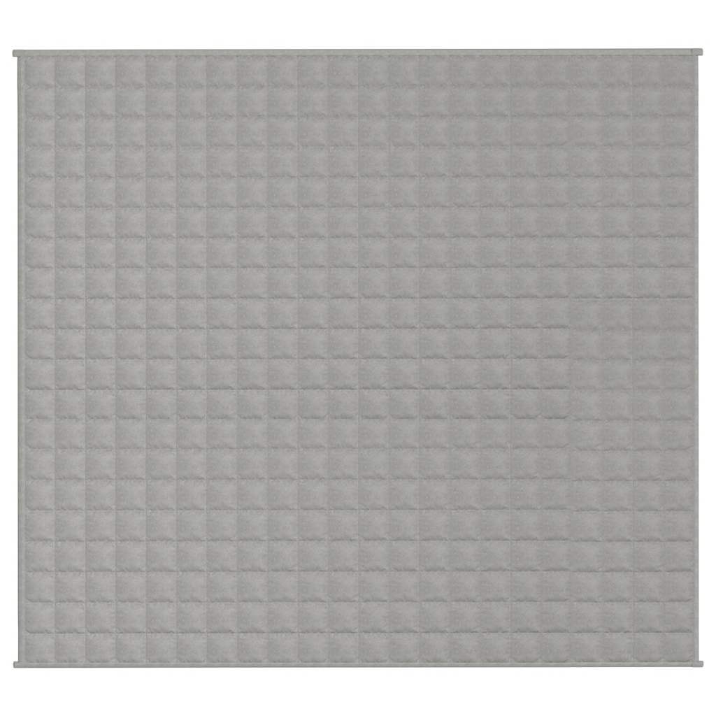 Vidaxl verzwaringsdeken 200x220 cm 13 kg stof grijs