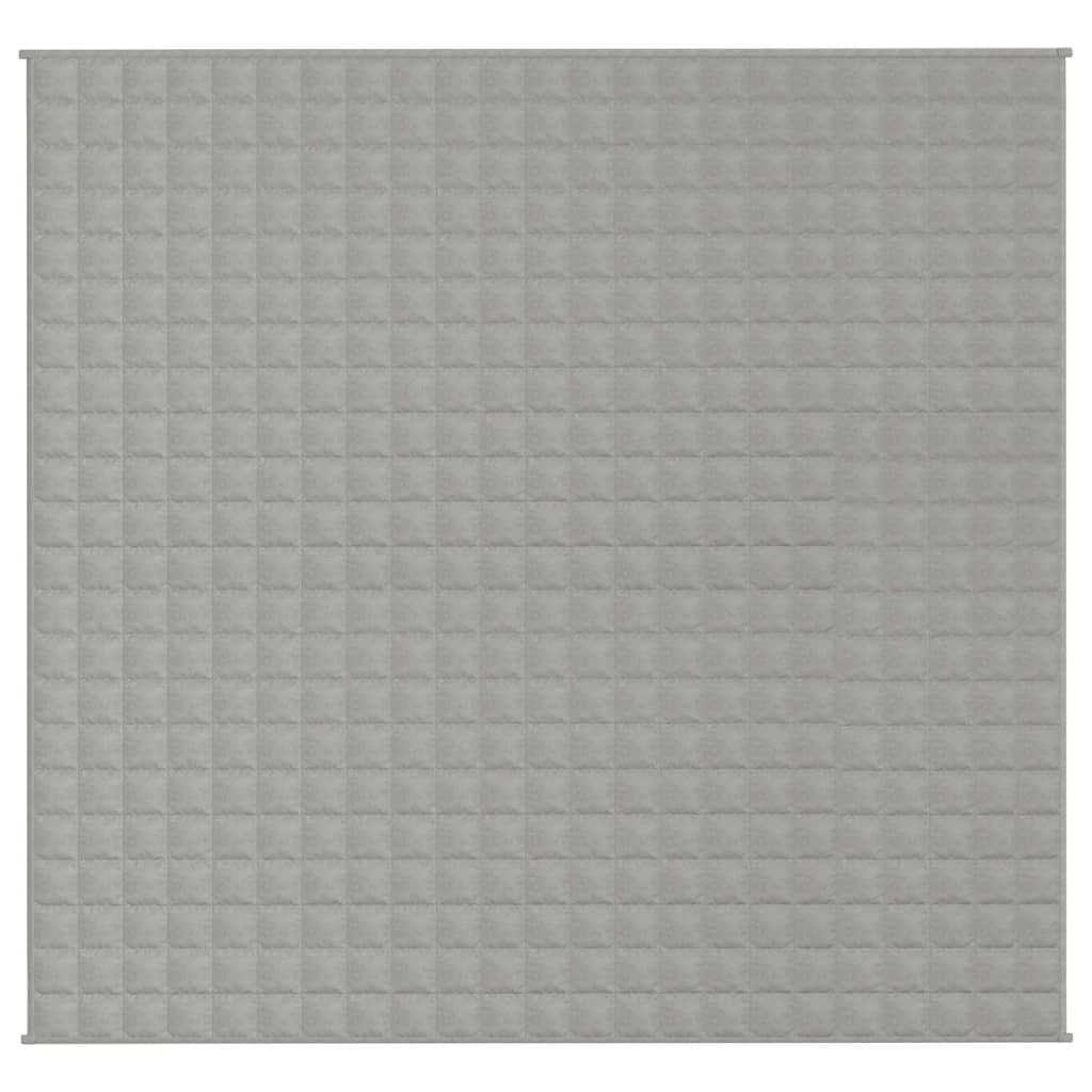 Vidaxl verzwaringsdeken 220x240 cm 11 kg stof grijs