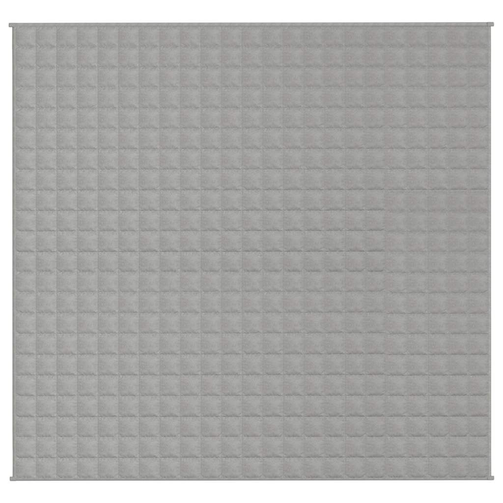 Vidaxl verzwaringsdeken 220x240 cm 15 kg stof grijs