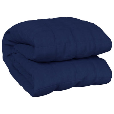 Vidaxl verzwaringsdeken 122x183 cm 5 kg stof blauw