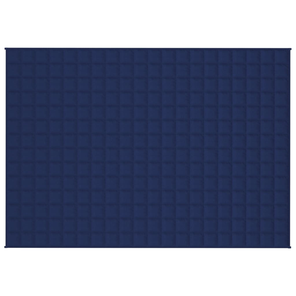 Vidaxl verzwaringsdeken 135x200 cm 6 kg stof blauw