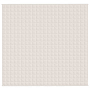 Vidaxl verzwaringsdeken 220x230 cm 15 kg stof lichtcrèmekleurig - afbeelding 3