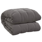 Vidaxl verzwaringsdeken 122x183 cm 9 kg stof grijs - afbeelding 2