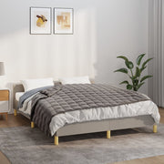 Vidaxl verzwaringsdeken 135x200 cm 10 kg stof grijs - afbeelding 1