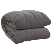 Vidaxl verzwaringsdeken 152x203 cm 11 kg stof grijs - afbeelding 2