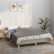 Vidaxl verzwaringsdeken 152x203 cm 11 kg stof grijs - afbeelding 1