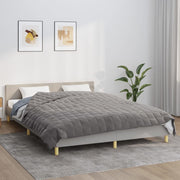 Vidaxl verzwaringsdeken 200x220 cm 13 kg stof grijs - afbeelding 1