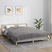 Vidaxl verzwaringsdeken 220x240 cm 11 kg stof grijs - afbeelding 1