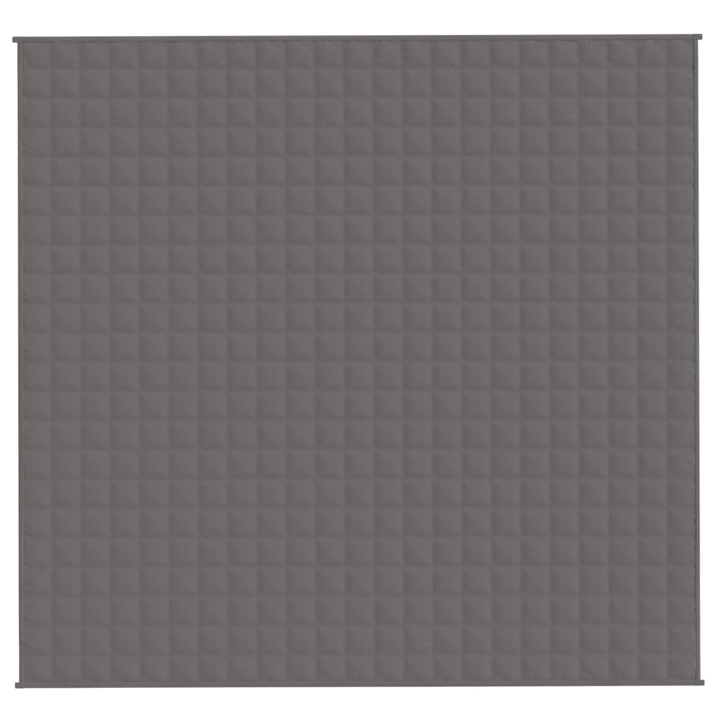 Vidaxl verzwaringsdeken 220x240 cm 15 kg stof grijs