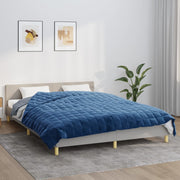 Vidaxl verzwaringsdeken 200x220 cm 9 kg stof blauw - afbeelding 1