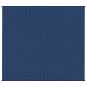 Vidaxl verzwaringsdeken 200x220 cm 13 kg stof blauw - afbeelding 3
