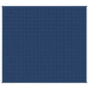Vidaxl verzwaringsdeken 220x230 cm 15 kg stof blauw