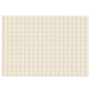 Vidaxl verzwaringsdeken 137x200 cm 10 kg stof lichtcrèmekleurig - afbeelding 3