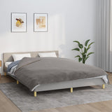 Vidaxl verzwaringsdeken met hoes 200x230 cm 13 kg stof grijs - afbeelding 1