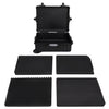 Vidaxl flightcase op wieltjes 63x50x23 cm pp zwart