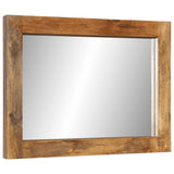 Vidaxl spiegel 70x50 cm massief mangohout en glas - afbeelding 3