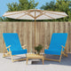 Vidaxl strandhanddoeken 2 st 400 g m² 60x135 cm stof turquoise