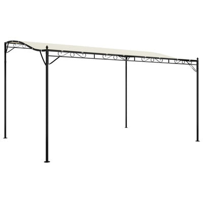 Vidaxl luifel 4x3 m 180 g m² stof en staal crèmekleurig