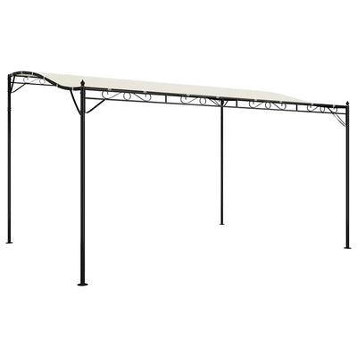 Vidaxl luifel 4x3 m 180 g m² stof en staal crèmekleurig