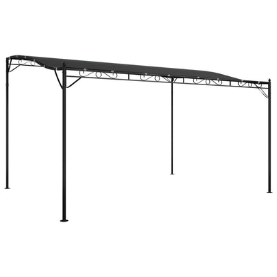 Vidaxl luifel 4x3 m 180 g m² stof en staal antracietkleurig