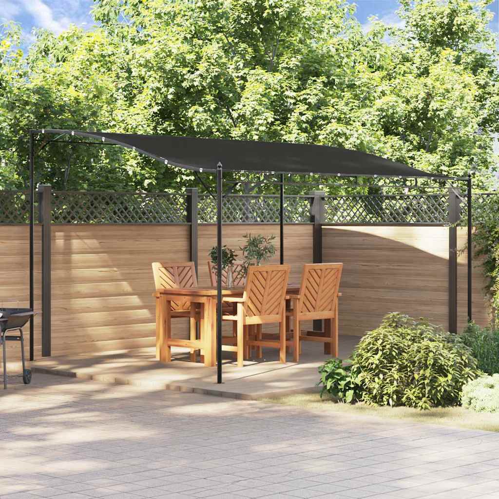 Vidaxl luifel 4x3 m 180 g m² stof en staal antracietkleurig