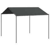 Vidaxl tuinpaviljoen 3x3 m staal en stof antracietkleurig - afbeelding 2