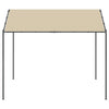 Vidaxl tuinpaviljoen 3x3 m staal en stof beige