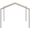 Vidaxl tuinpaviljoen 4x4 m staal en stof beige