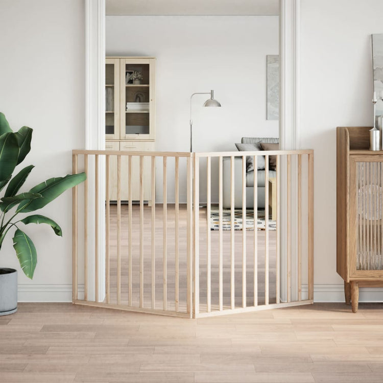 Vidaxl hondenhek opvouwbaar 2 panelen 160 cm populierenhout