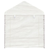 Vidaxl prieel met dak 2,28x2,23x2,69 m polyetheen wit - afbeelding 3