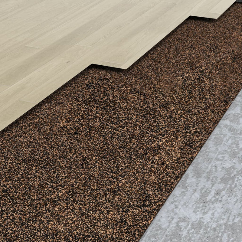 Vidaxl kurk op rol 100x200 cm 2 mm rubber