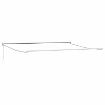 Vidaxl inklapbaar zonnescherm wit 500 × 300 cm aluminium