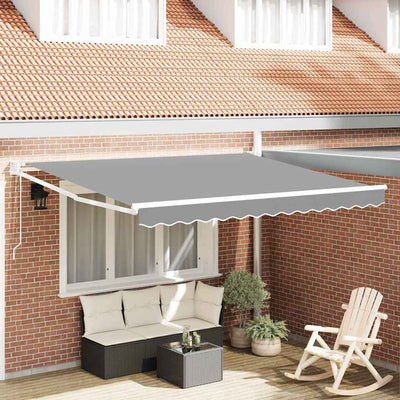 Vidaxl inklapbaar zonnescherm wit 300 x 250 cm aluminium