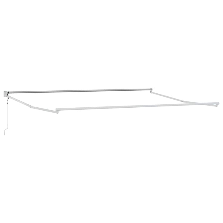 Vidaxl inklapbaar zonnescherm wit 500 × 300 cm aluminium