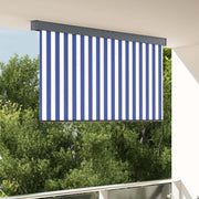 Vidaxl rolgordijn blauw en wit 180 x 250 cm stof en aluminium - afbeelding 1