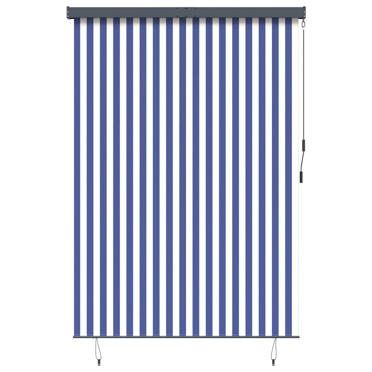 Vidaxl rolgordijn blauw en wit 180 x 250 cm stof en aluminium
