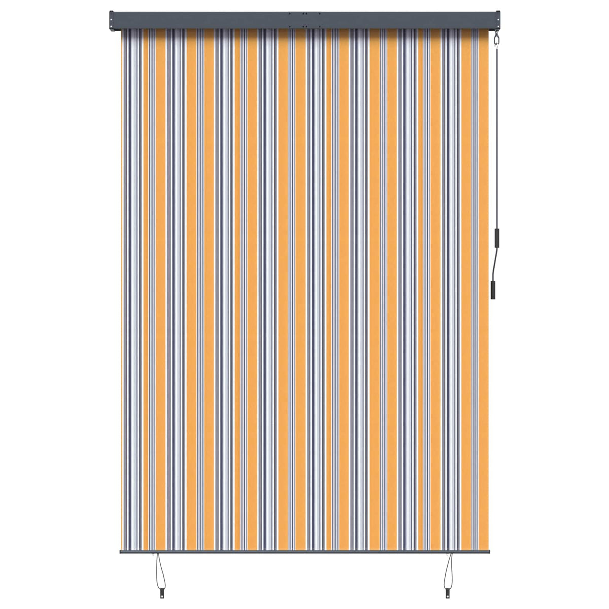 Vidaxl rolgordijn geel en blauw 180 x 250 cm stof en aluminium