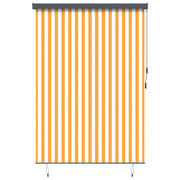Vidaxl rolgordijn wit en oranje 180 x 250 cm stof en aluminium - afbeelding 2