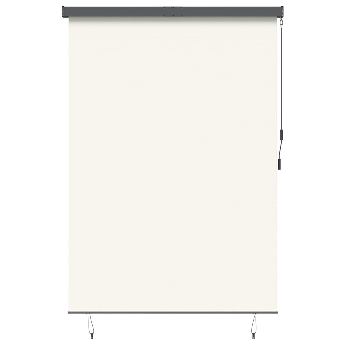Vidaxl rolgordijn crèmekleurig 180 x 250 cm stof en aluminium