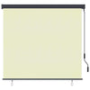 Vidaxl rolgordijn met gordijnen crème 180 x 250 cm stof en aluminium