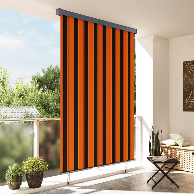 Vidaxl rolgordijn oranje en bruin 180 x 250 cm stof en aluminium