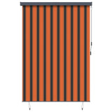 Vidaxl rolgordijn oranje en bruin 180 x 250 cm stof en aluminium - afbeelding 2