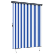 Vidaxl rolgordijn blauw en wit 200 x 250 cm stof en aluminium - afbeelding 3